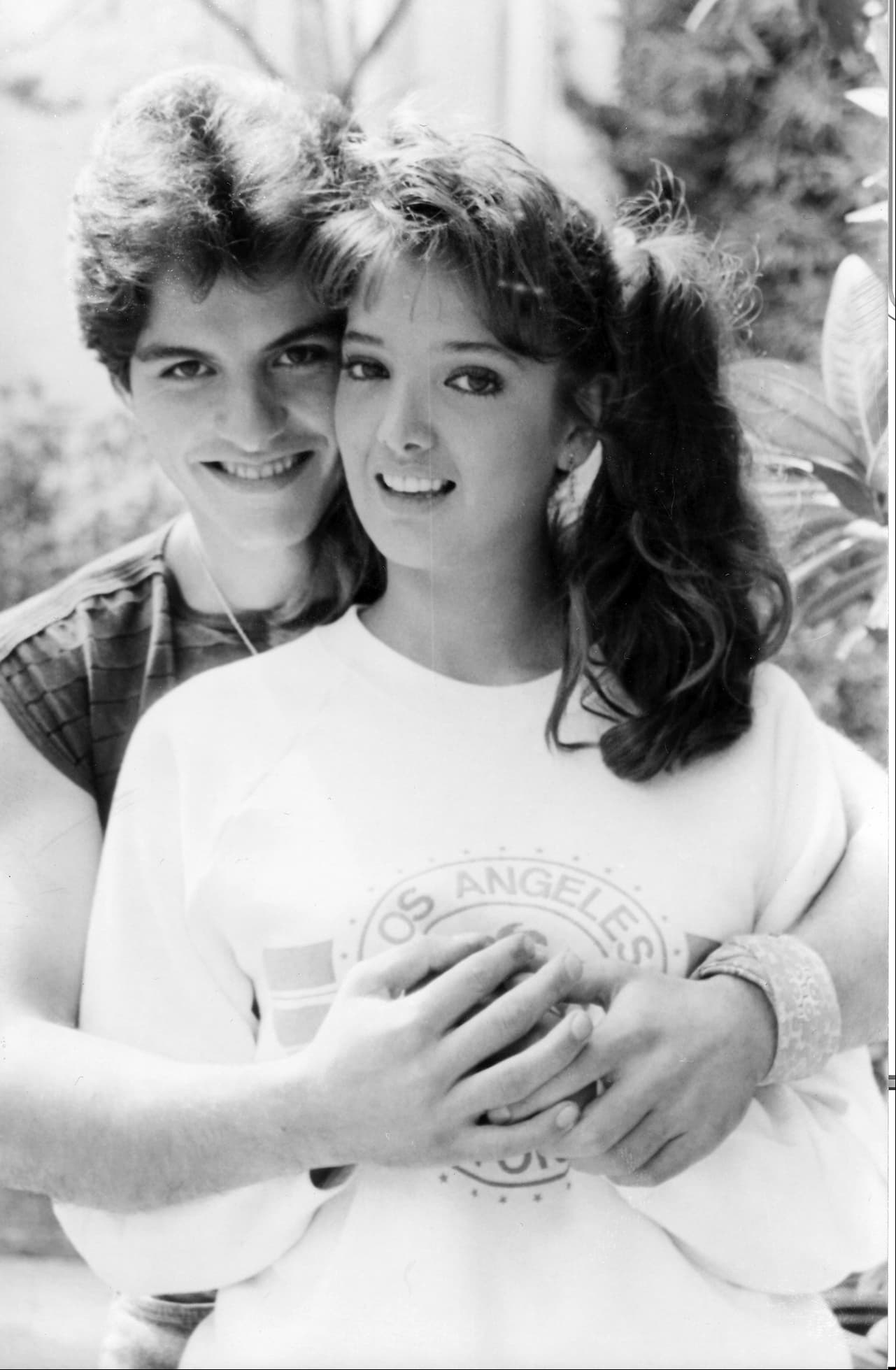 Aquí en tiempos de "Quinceañera", junto a Ernesto Laguardia.