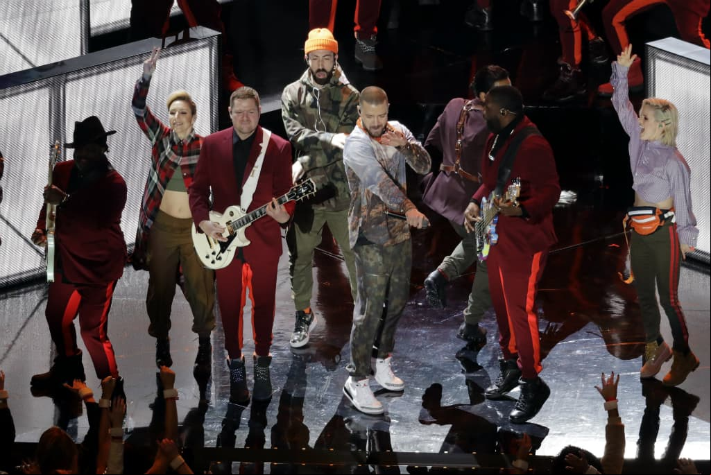 Esta es la tercera vez que Justin Timberlake participa en un espectáculo de medio tiempo del Super Bowl