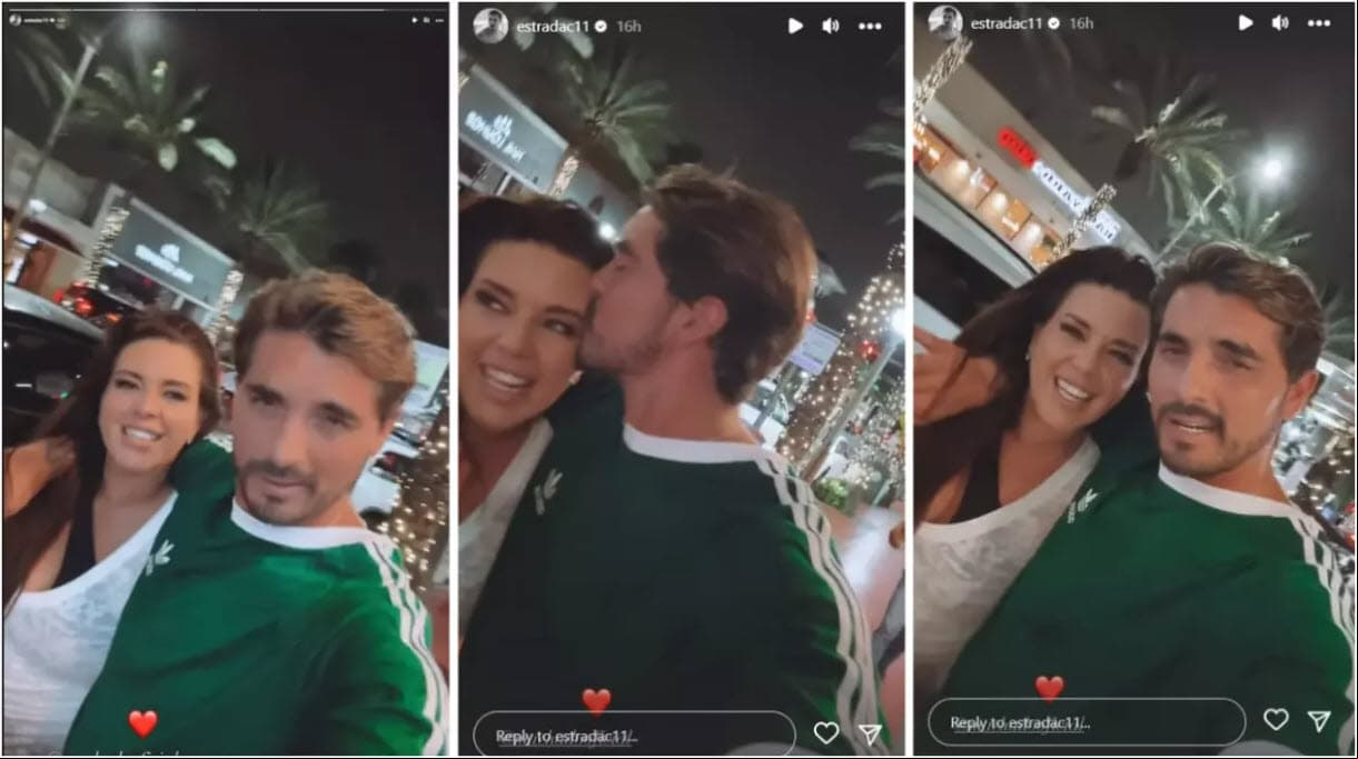 Christian Estrada y Alicia Machado cariñosos por Miami