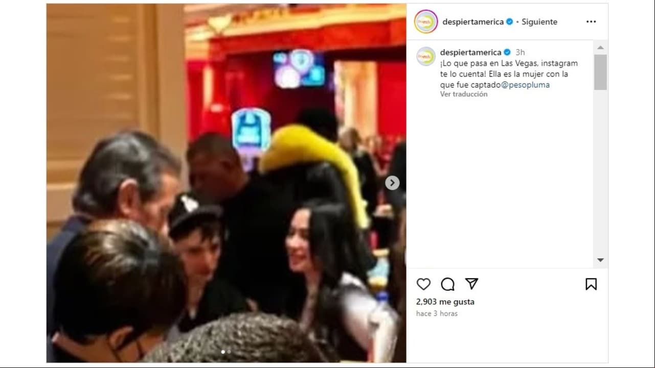 Peso Pluma disfrutando con una "mujer misteriosa".