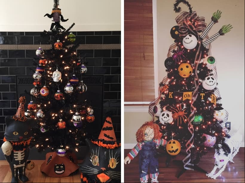 ¡Olvídate de los muñecos de nieve, los osos polares y la magia de la Navidad! Lo de hoy es colocar un terrorífico árbol de Halloween. ¡Inspírate con esta galería!