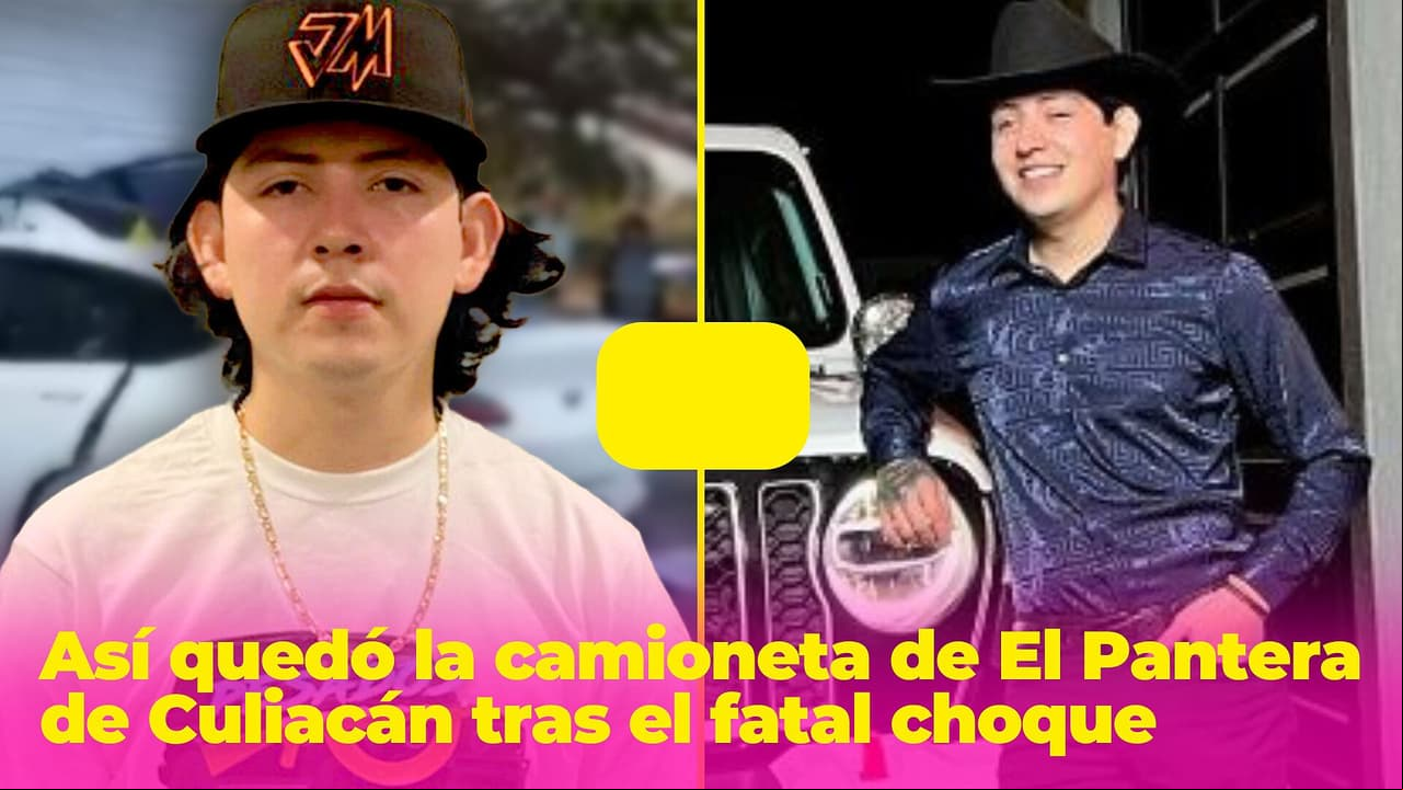 Imágenes fuertes: así quedó la camioneta de El Pantera de Culiacán tras el fatal choque