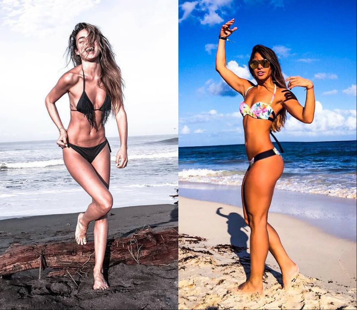 Ambas son poseedoras de atléticos cuerpos