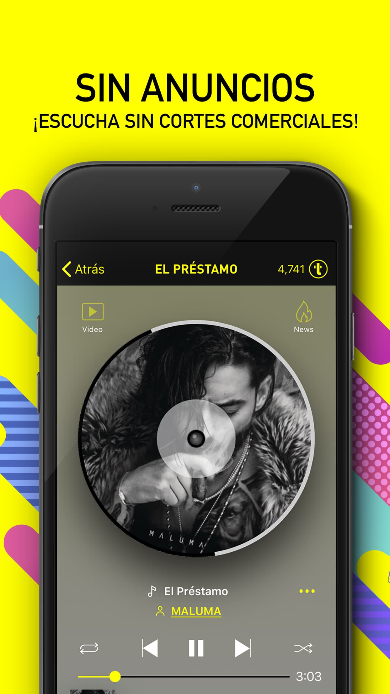 Con Trebel escuchas música de forma continua y sin anuncios