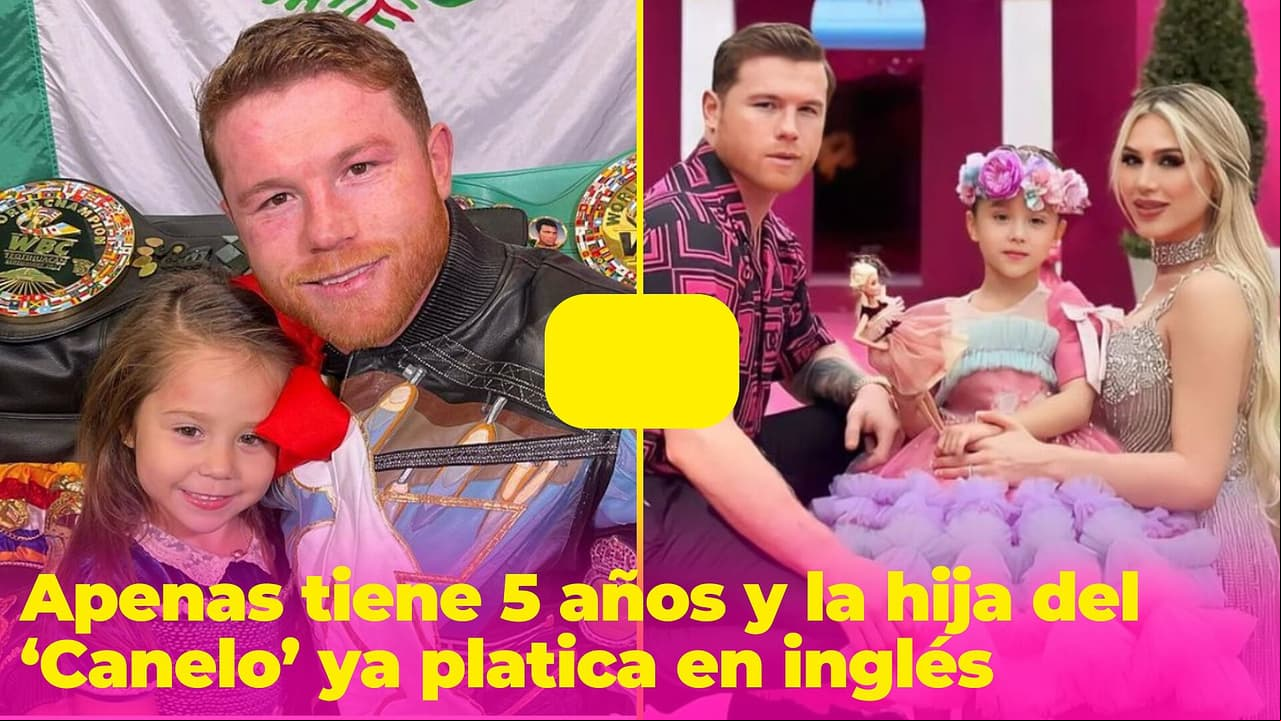 Apenas tiene 5 años y la hija del ‘Canelo’ ya conversa en inglés: escucha lo bien que habla