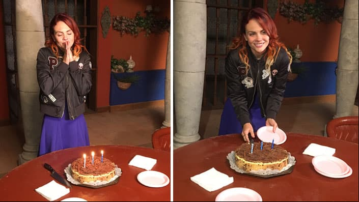 Laura Carmine festejó su cumpleaños