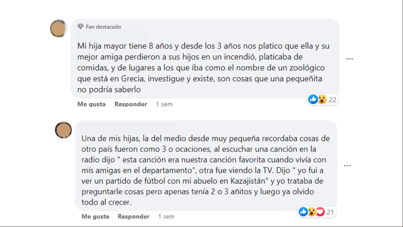 Mamás contaron las historias de supuestas vidas pasadas de sus hijos