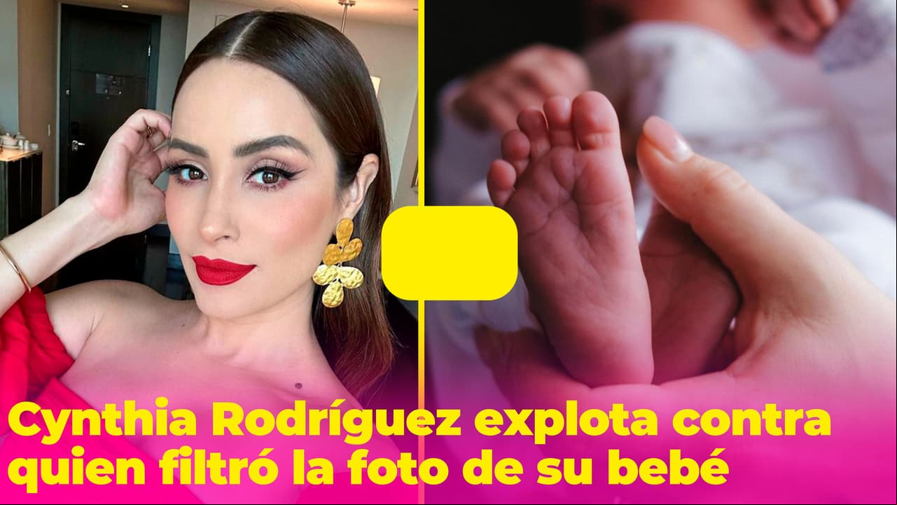 Cynthia Rodríguez estalla contra quien difundió una foto de la cara de su bebé y le dicen "no exageres"