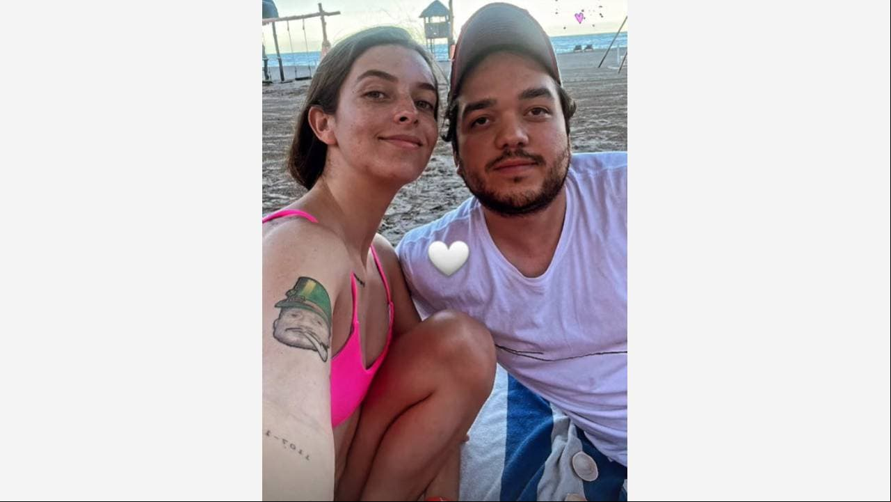 Nerea González y su novio