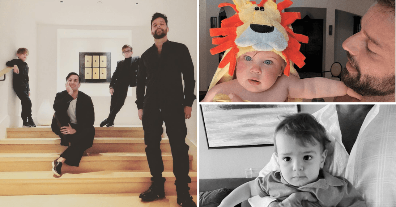 Ricky Martin y Jwan Yosef formaron una gran familia, con dos hijos que el cantante tuvo de soltero y otros dos junto al pintor
