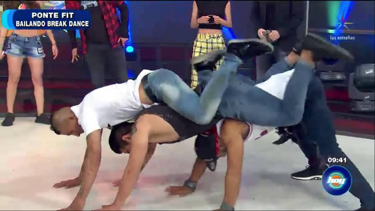 Ponte fit bailando break dance