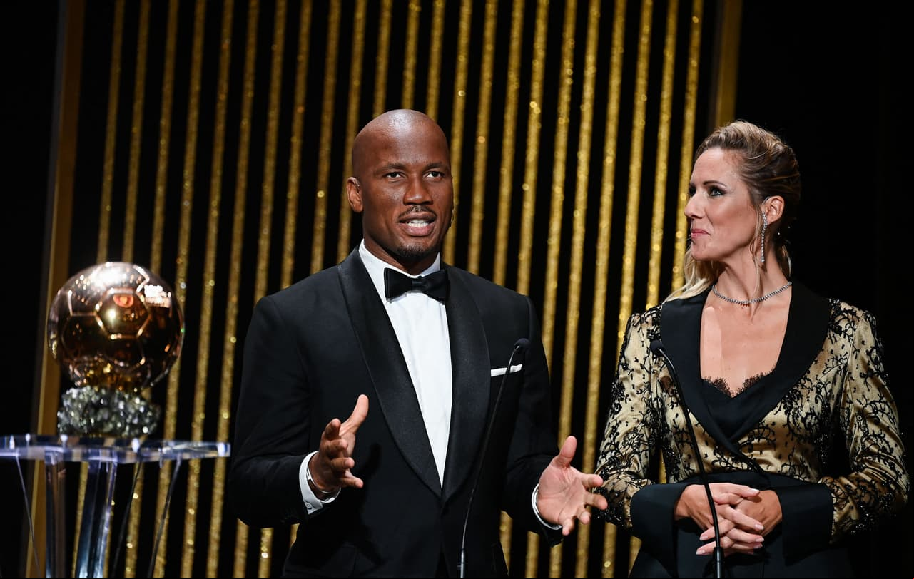 Didier Drogba y Sandy Heribert fueron los conductores de la ceremonia.