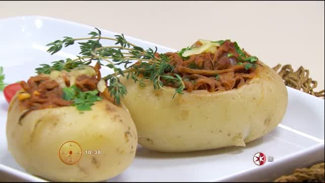Receta: Papas rellenas de tinga