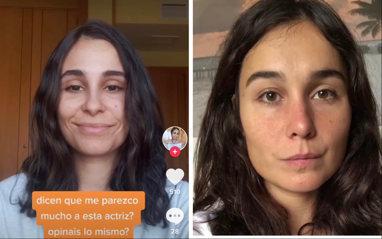 Nadia de Santiago, la estrella de la serie española 'Las chicas del cable', fue comparada con una chica española que utiliza TikTok y, quien confesó que le han dicho que se parece a ella.