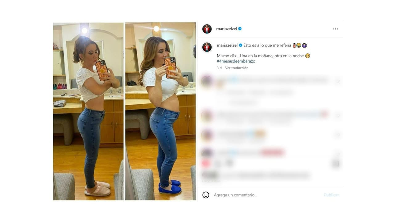 La presentadora asegura que su bebé "se esconde" por las mañanas.