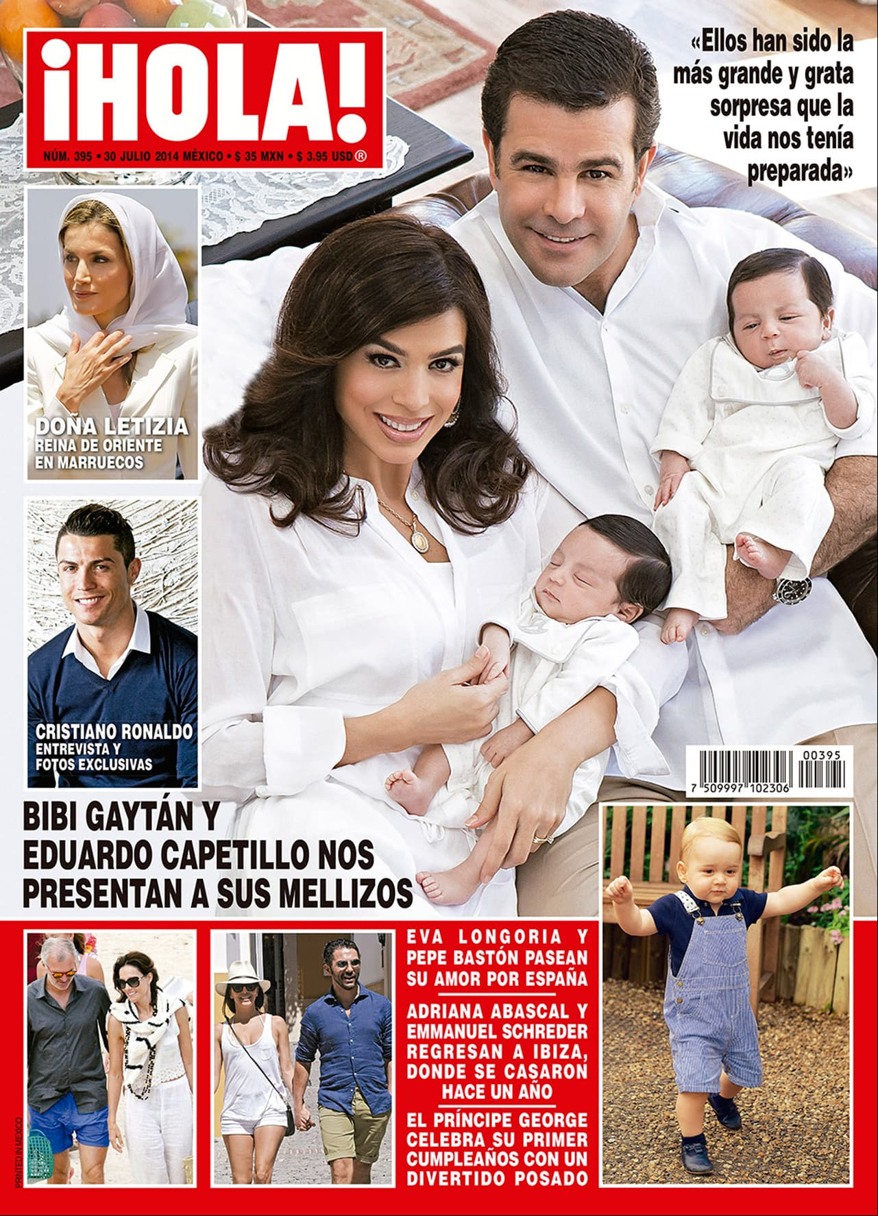 En 2014 llegaron sus hijos más pequeños: los mellizos Miguel y Daniel.