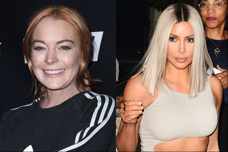 Lindsay Lohan y Kim Kardashian se pelean en Instagram