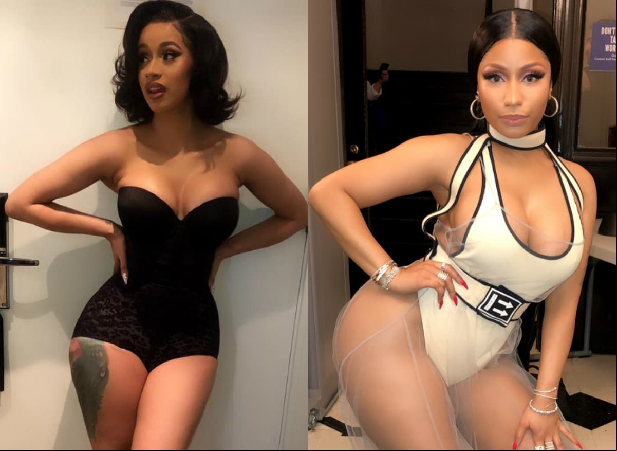 Cardi B se le va a golpes a Nicki Minaj en plena fiesta