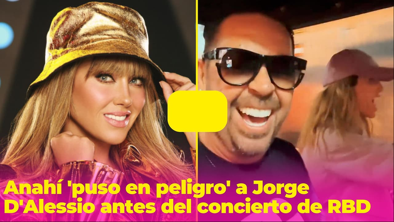 Anahí 'puso en peligro' a Jorge D'Alessio antes del concierto de RBD (ella también estuvo en riesgo)
