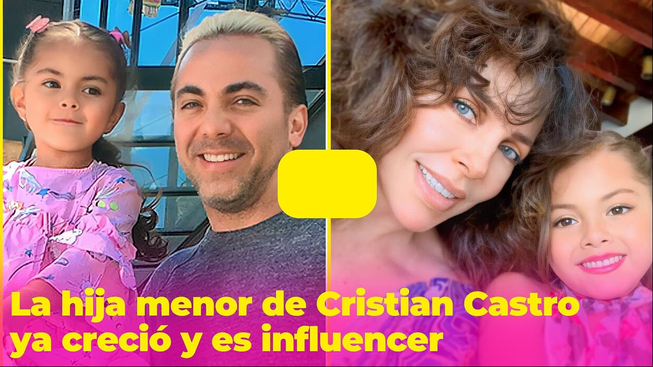 Así ha crecido la hija menor de Cristian Castro: es influencer y hasta compone canciones