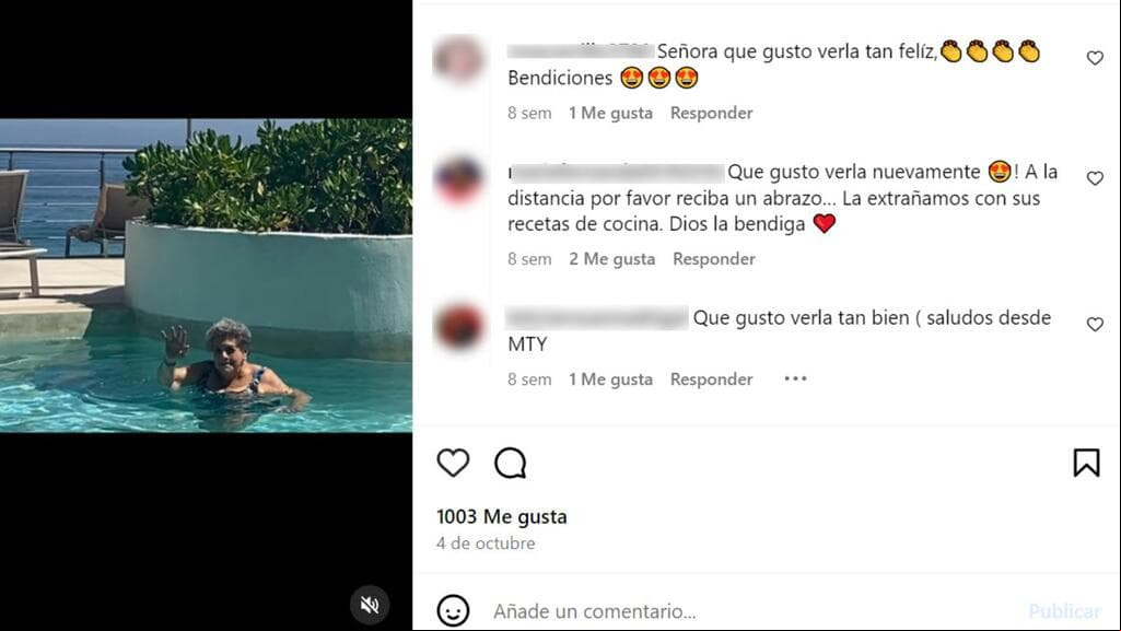 Esta fue la última publicación que Queta Lavat hizo en su cuenta de Instagram el pasado 4 de octubre.