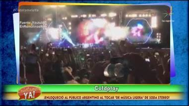 ¡Coldplay enloqueció al público argentino tocando “Música ligera”!