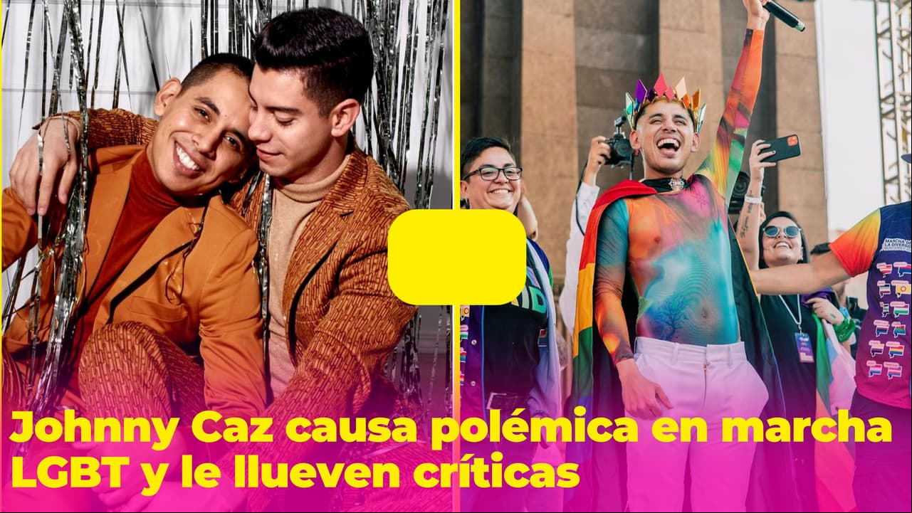 Johnny Caz causó polémica en la marcha LGBT y sus fans no lo perdonan: "Devuelve la corona"