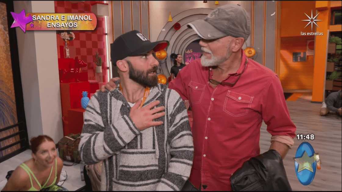 Manuel Landeta visita a su hijo Imanol en los ensayos de Las Estrellas bailan en Hoy