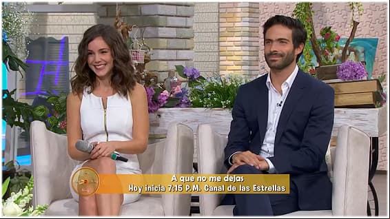 Camila Sodi y Osvaldo Benavides en HOY