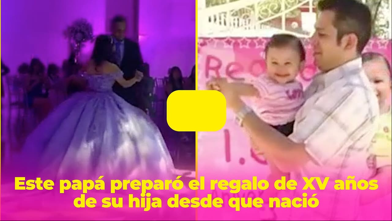 Este papá preparó el regalo de XV años de su hija desde que nació y conmovió al Internet