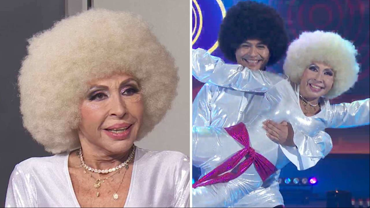 Las Estrellas Bailan en Hoy: Laura Bozzo robó miradas con su peluca al estilo de los 70's