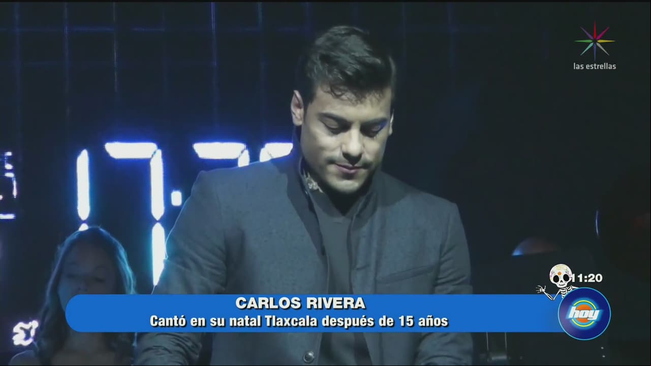 Carlos Rivera regresó a su tierra natal