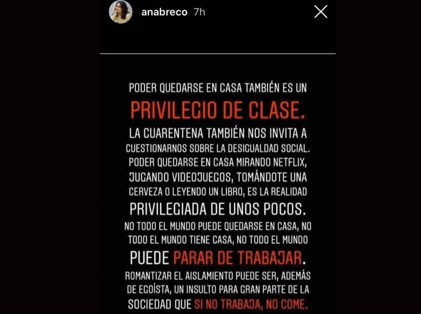 Ana Brenda hace una reflexión en Instagram