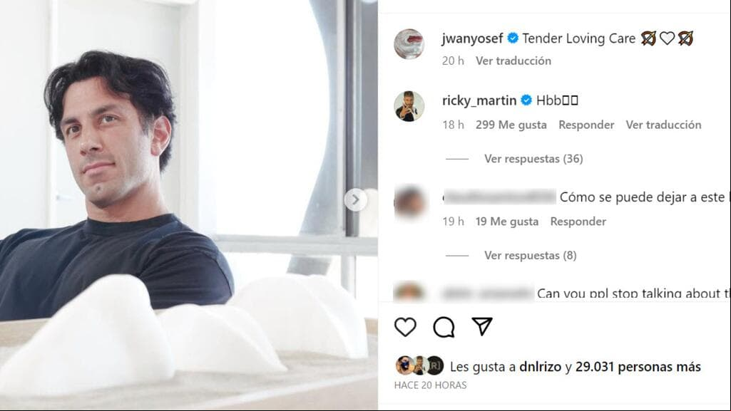 Jwan Yosef reapareció con esta publicación luego de anunciar en conjunto con Ricky Martin que se están divorciando.