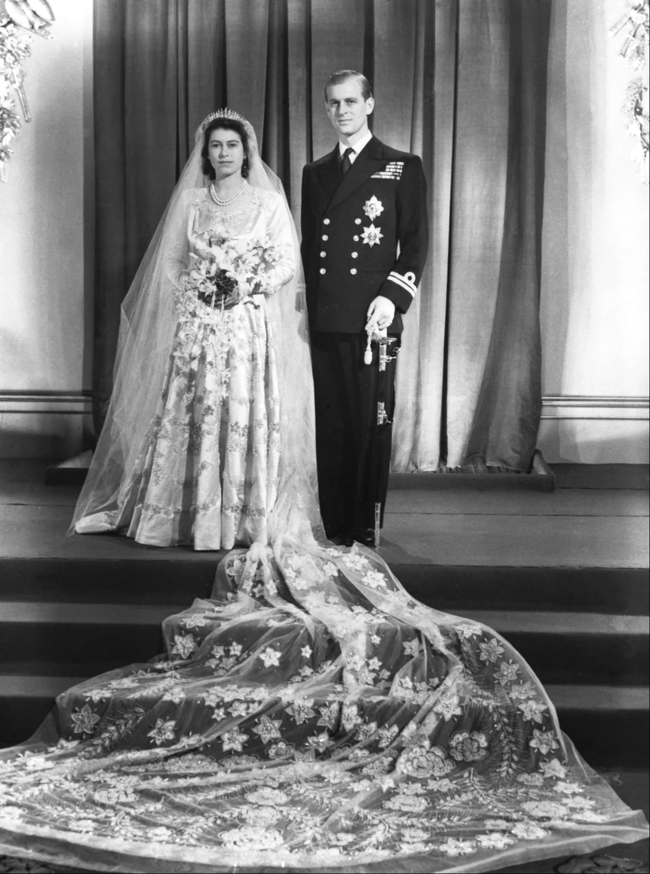 Boda de Isabel II y Felipe de Edimburgo en 1947