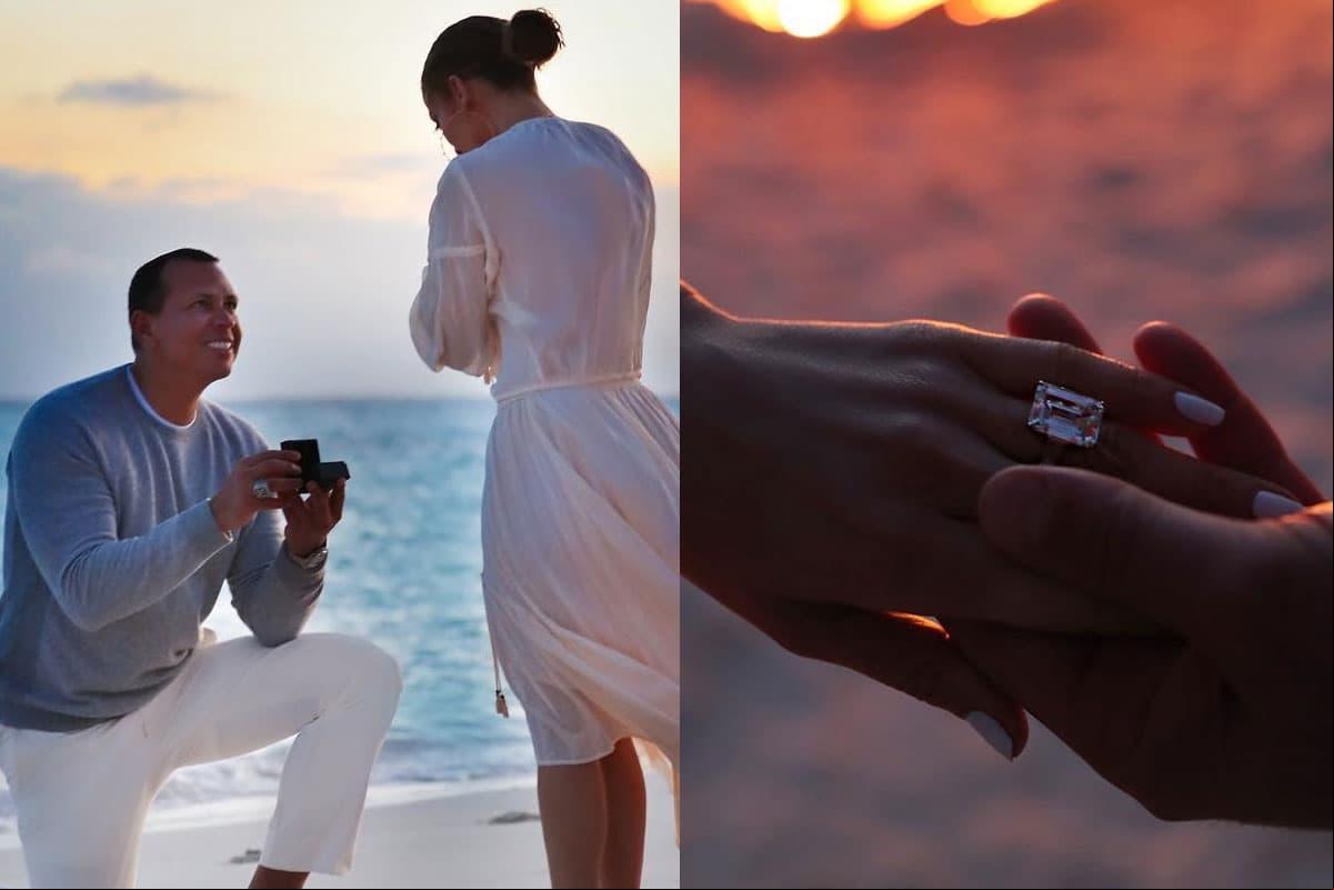 Alex Rodríguez le propuso matrimonio a Jennifer Lopez