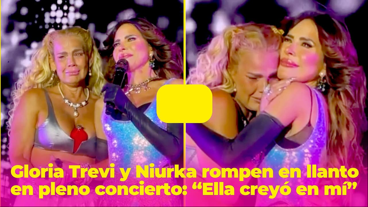 Gloria Trevi y Niurka rompieron en llanto en pleno concierto: “Estaba en un hoyo, ella creyó en mí”