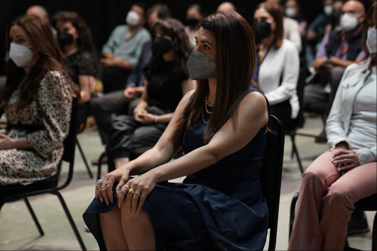 Entre los actores que asistieron se encontraban Mayrín Villanueva...