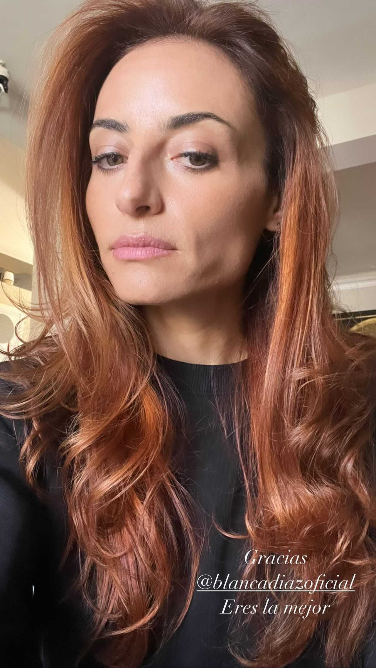 Marimar Vega ahora es pelirroja.