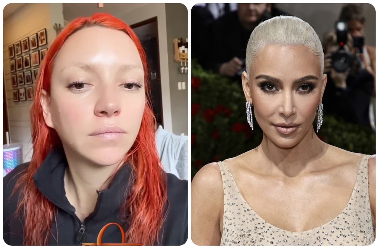 ¿Le copió a Regina Blandón? Kim Kardashian se decolora las cejas