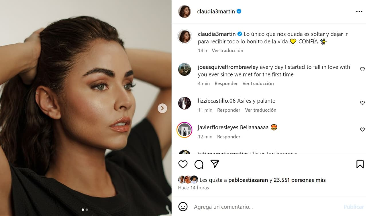 Claudia Martín y su mensaje tras anunciar su separación de Hugo Catalán