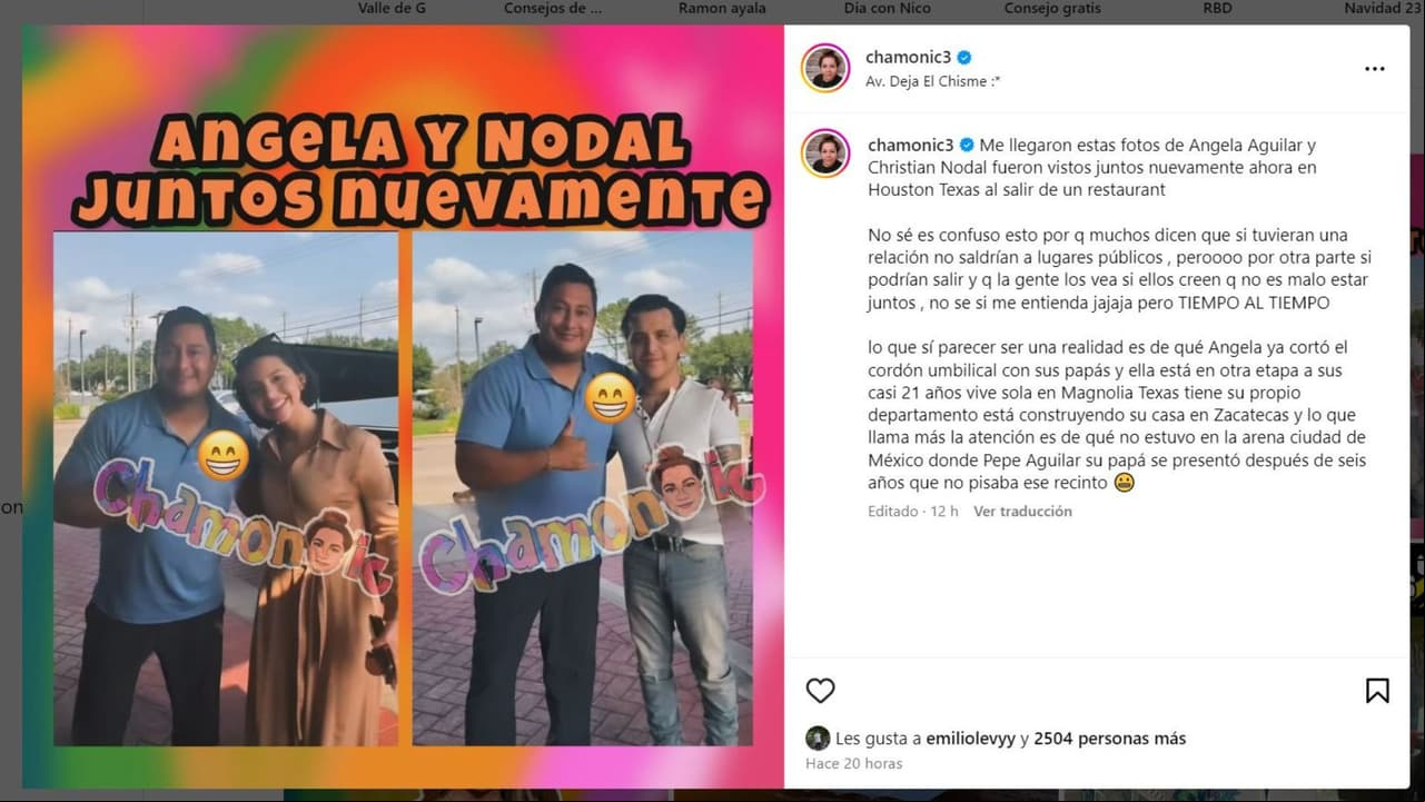 ¿Nodal y Ángela de nuevo juntos?