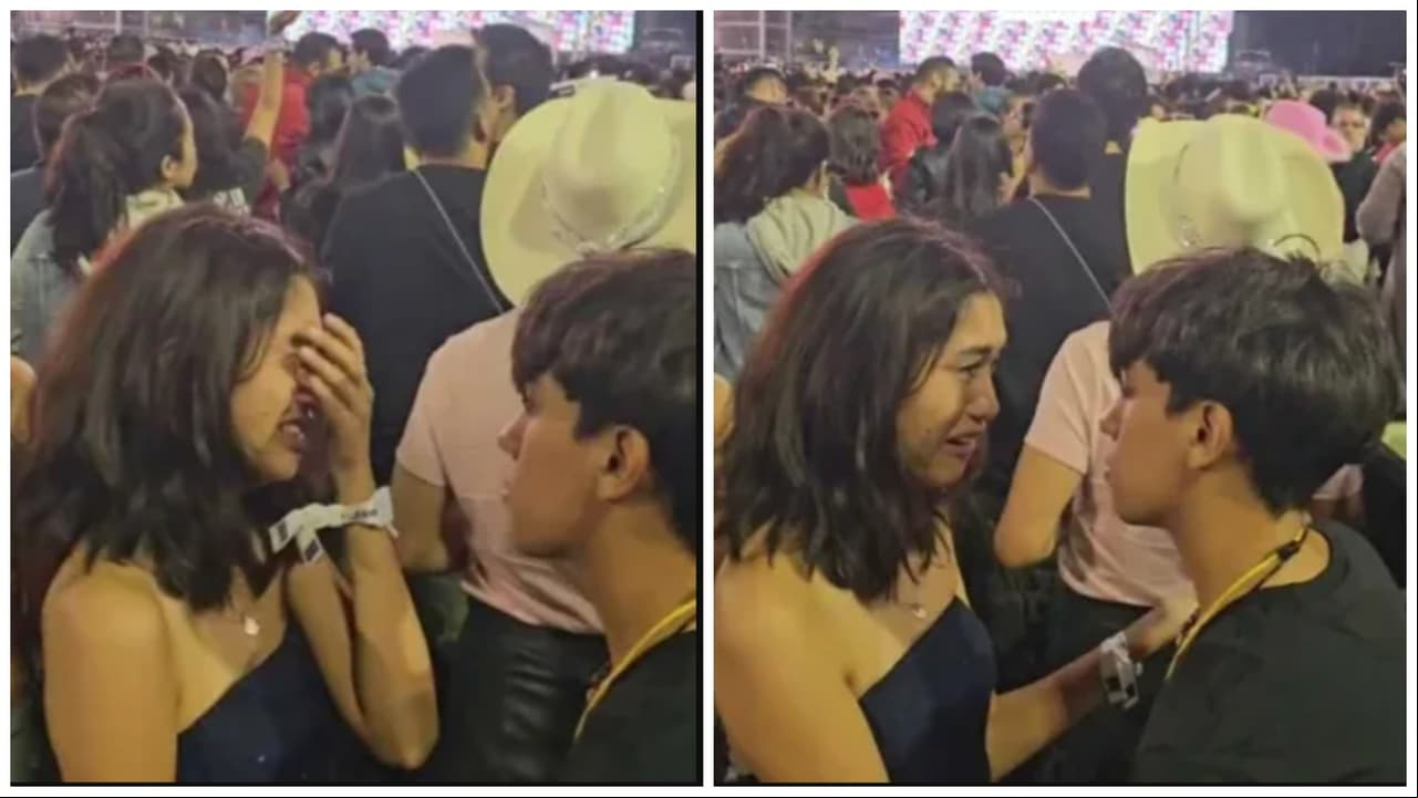 Novios pelean antes del concierto de Taylor Swift en México y se hacen virales