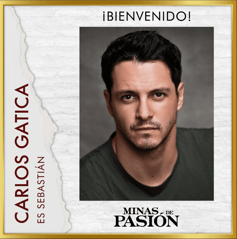 Carlos Gatica interpretará a 'Sebastián', quien vivirá enamorado de 'Emilia'.