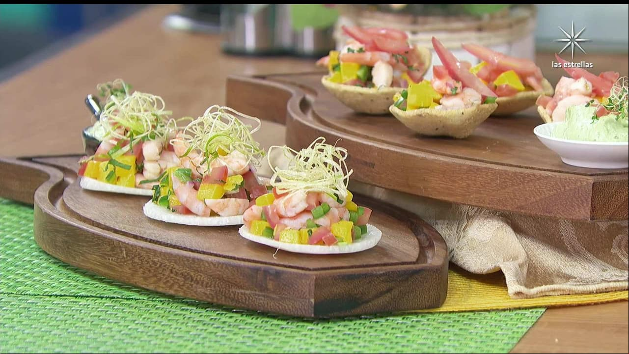 RECETA: Ceviche de camarón, mango y menta