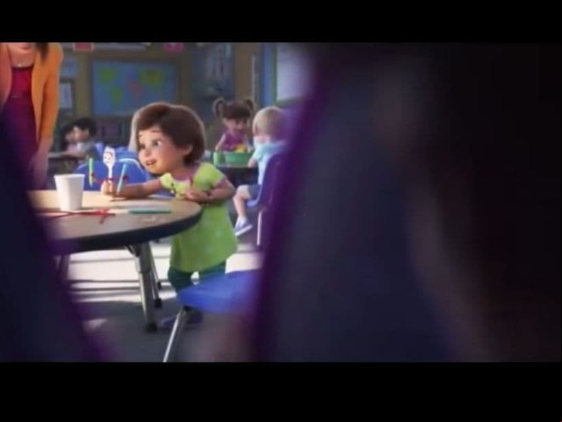 Al inicio de la película, Bonnie va a su primer día de escuela y una de sus compañeras es Boo, de Monsters Inc (2001).