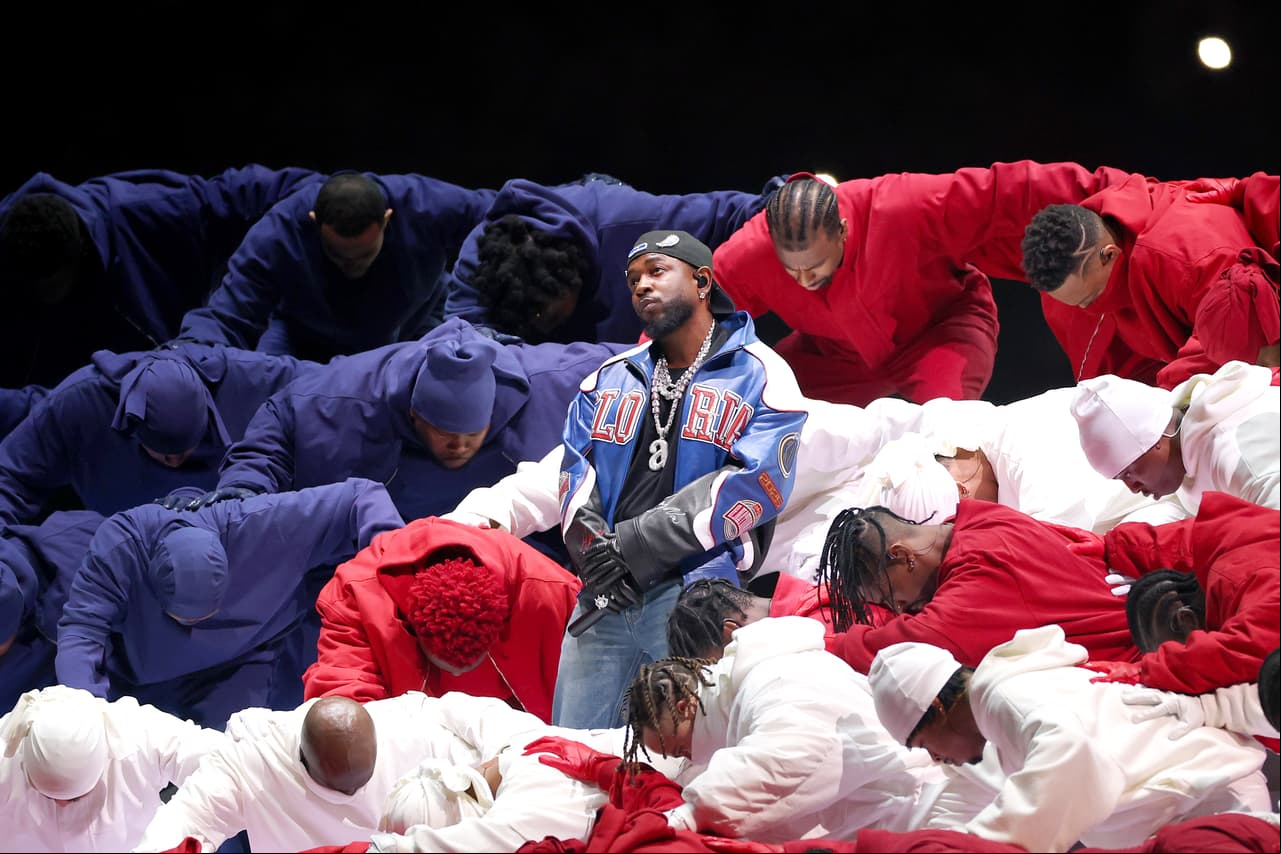 Kendrick Lamar hace vibrar el Superdome con el show de medio tiempo