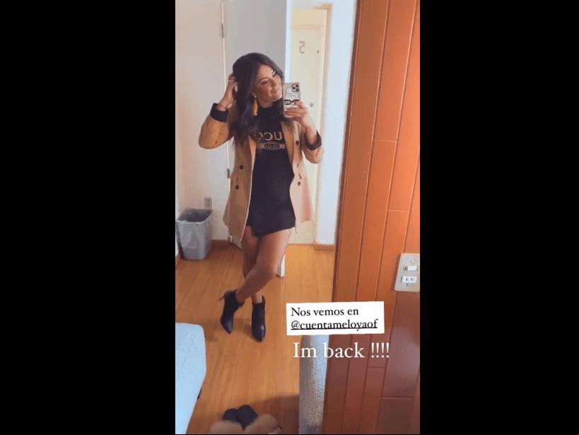 A través de su cuenta oficial de Instagram, la también actriz dejó ver que ya luce abdomen plano y detalló que pese a los cambios físicos que se ha enfrentado, ella se siente sexy en esta etapa de su vida.