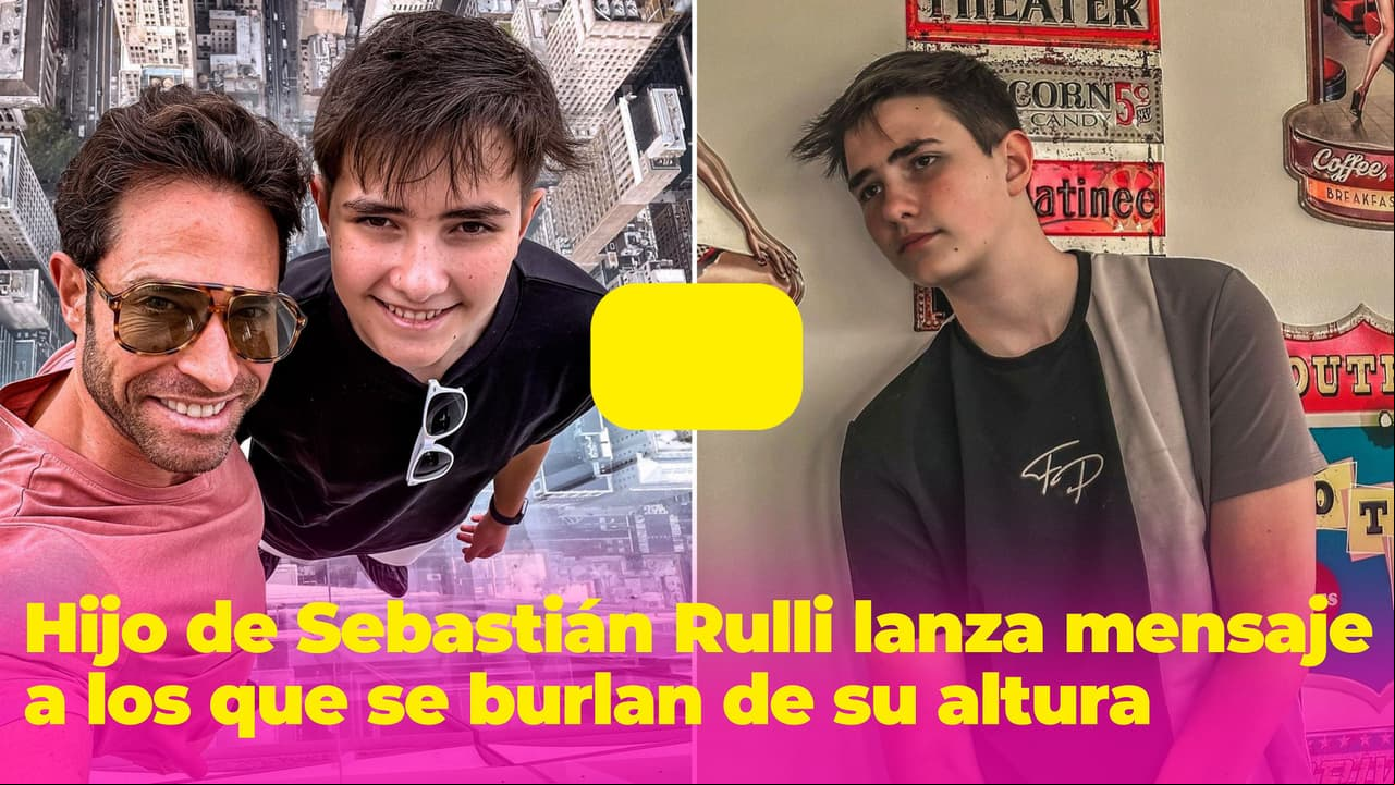 Hijo de Sebastián Rulli debuta en TV con fuerte mensaje a los que se burlan de su altura