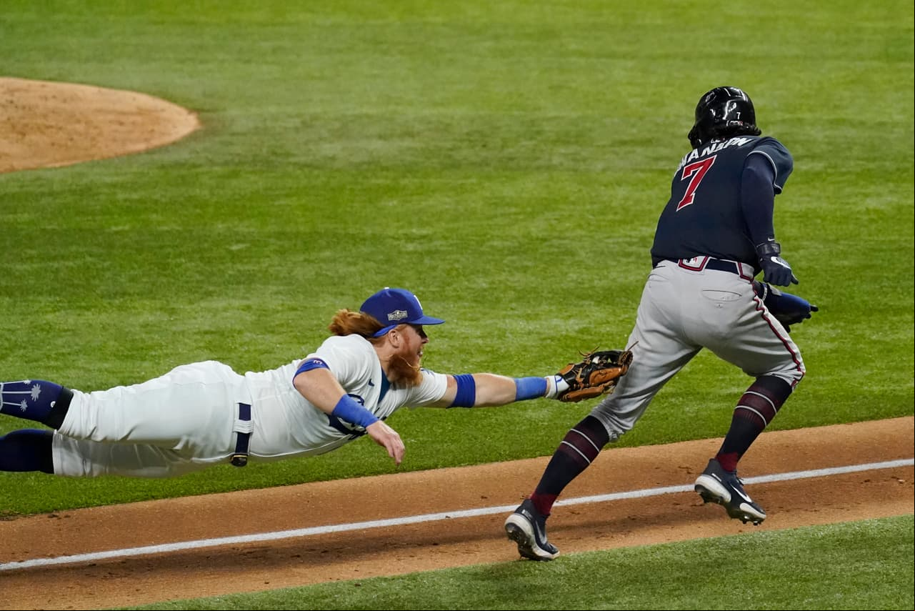 Atlanta vuelve a dejar ir una ventaja 3-1 y termina perdiendo el juego más importante de la serie 3-4 frente a Los Angeles Dodgers.